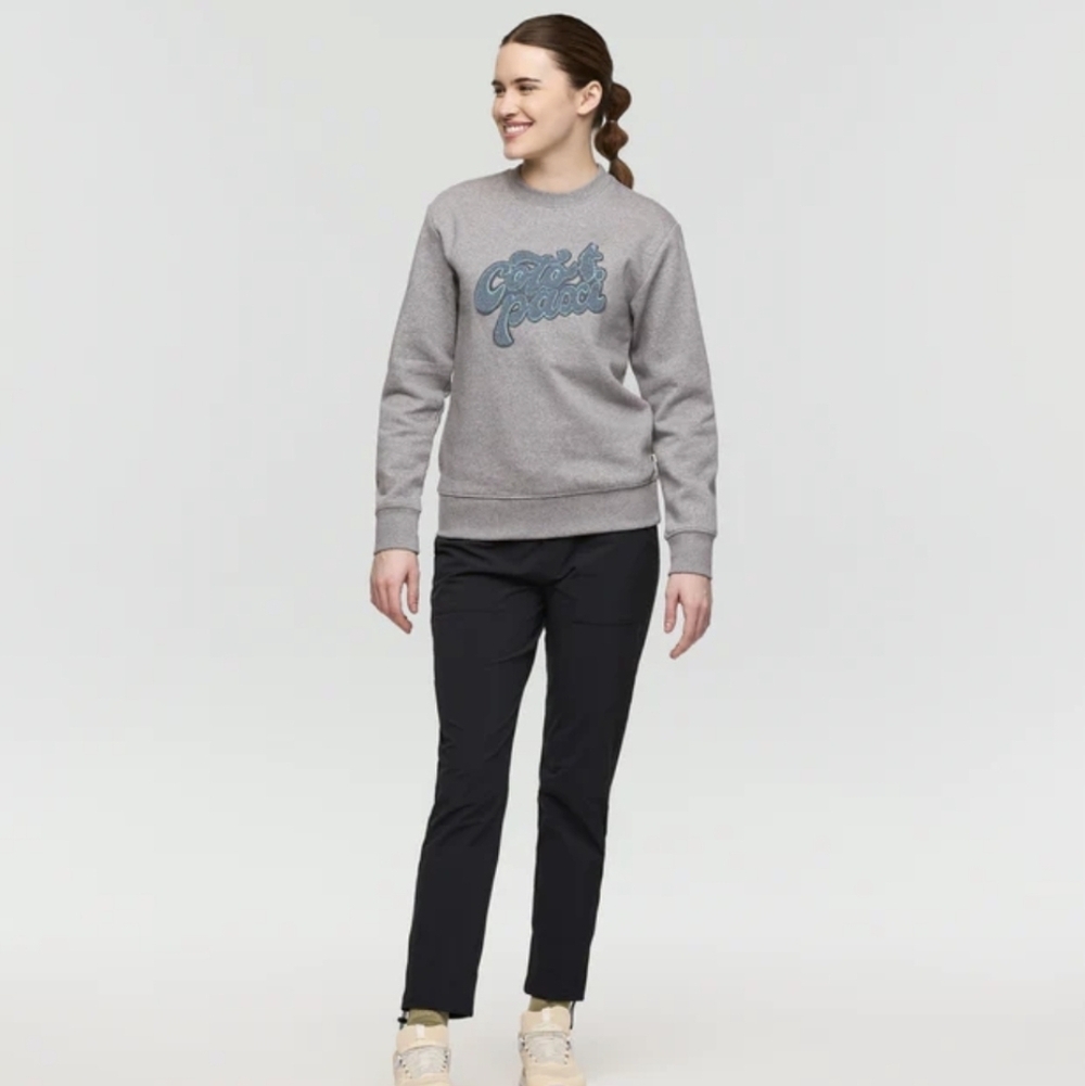 NWT Cotopaxi Coto-Patch Crew Sweatshirt-Heather Grey